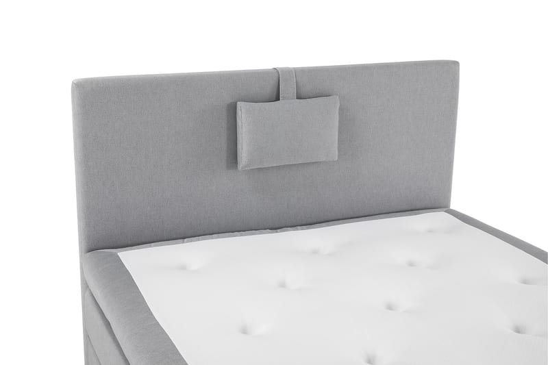 Sänkypaketti Olivia 120x200 Sileä Sängynpääty Keskiharmaa - Memory Niskatyyny Pieni - Huonekalut - Sänky - Jenkkisängyt