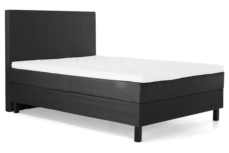 Sänkypaketti Olivia 120x200 Sileä Sängynpääty Musta/Harmaa - Vaahto - Huonekalut - Sänky - Jenkkisängyt