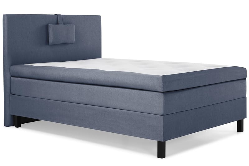 Sänkypaketti Olivia 120x200 Sileä Sängynpääty Tummansininen - Polyeetteri Niskatyyny Pieni - Huonekalut - Sänky - Jenkkisängyt