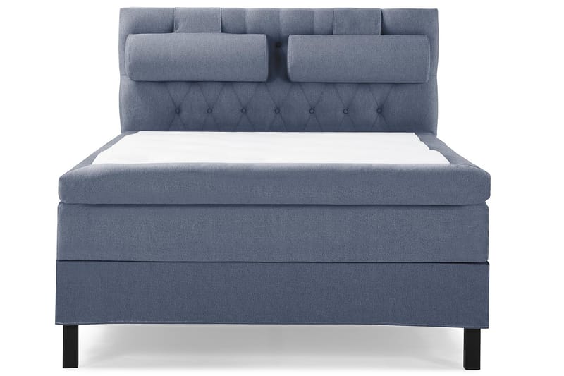 Sänkypaketti Olivia 140x200 Diamant Sängynpääty Tummansinine - Polyeetteri Niskatyyny Suuri - Huonekalut - Sänky - Jenkkisängyt