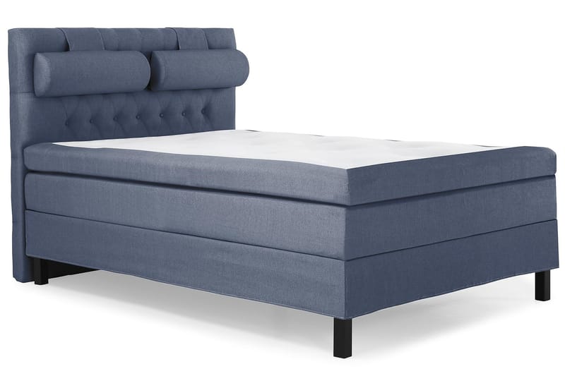 Sänkypaketti Olivia 140x200 Diamant Sängynpääty Tummansinine - Polyeetteri Niskatyyny Suuri - Huonekalut - Sänky - Jenkkisängyt