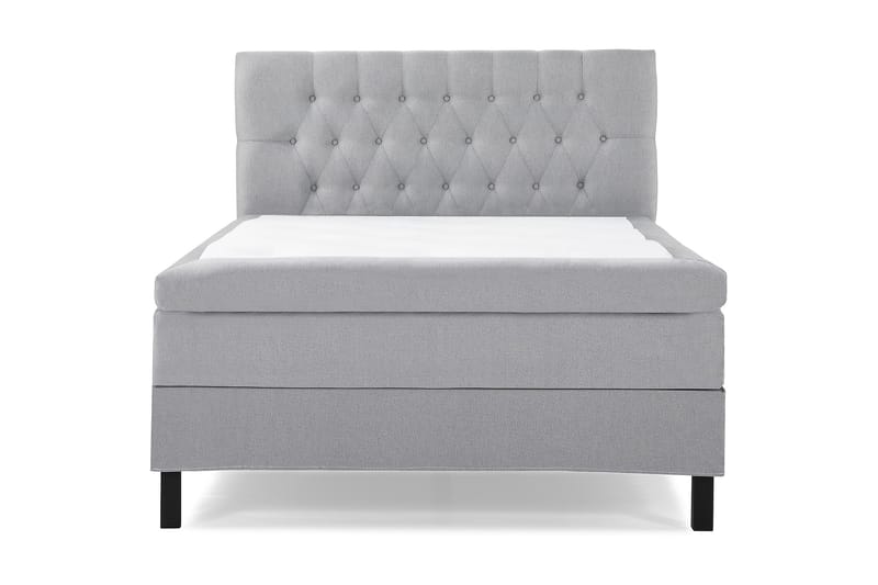 Sänkypaketti Olivia 140x200 Diamant Sängynpääty V.harmaa - Polyeetteri - Huonekalut - Sänky - Jenkkisängyt