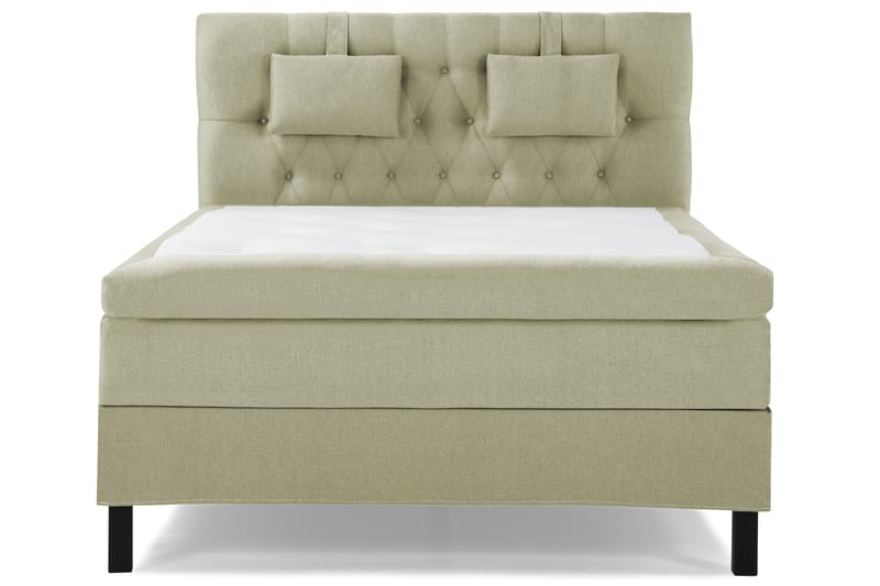 Sänkypaketti Olivia 140x200 Diamant Sängynpääty Vihreä - Polyeetteri Niskatyyny Pieni - Huonekalut - Sänky - Jenkkisängyt