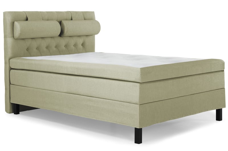 Sänkypaketti Olivia 140x200 Diamant Sängynpääty Vihreä - Polyeetteri Niskatyyny Suuri - Huonekalut - Sänky - Jenkkisängyt