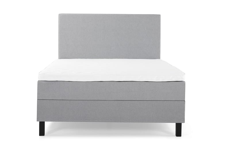 Sänkypaketti Olivia 140x200 Sileä Sängynpääty LjusHarmaa - Vaaleanharmaa - Huonekalut - Sänky - Jenkkisängyt