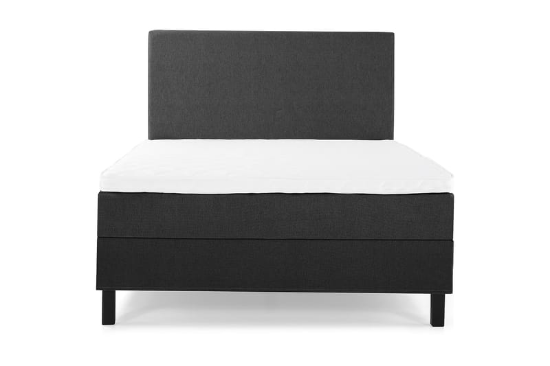 Sänkypaketti Olivia 140x200 Sileä Sängynpääty Musta/Harmaa - Vaahto - Huonekalut - Sänky - Jenkkisängyt