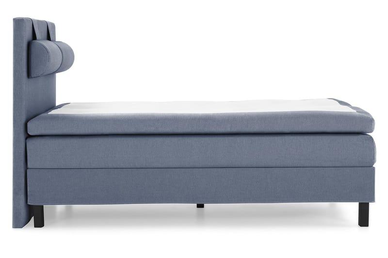 Sänkypaketti Olivia 140x200 Sileä Sängynpääty Tummansininen - Lateksi Niskatyyny Suuri - Huonekalut - Sänky - Jenkkisängyt