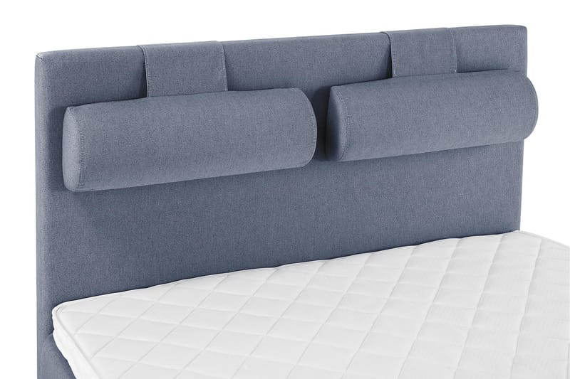 Sänkypaketti Olivia 140x200 Sileä Sängynpääty Tummansininen - Vaahto Niskatyyny Suuri - Huonekalut - Sänky - Jenkkisängyt