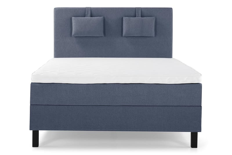 Sänkypaketti Olivia 140x200 Sileä Sängynpääty Tummansininen - Vaahto Niskatyyny Pieni - Huonekalut - Sänky - Jenkkisängyt