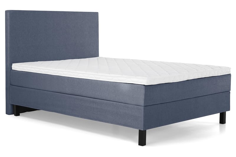 Sänkypaketti Olivia 140x200 Sileä Sängynpääty Tummansininen - Vaahto - Huonekalut - Sänky - Jenkkisängyt
