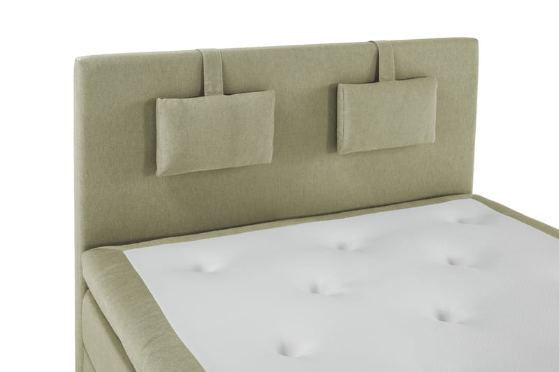 Sänkypaketti Olivia 140x200 Sileä Sängynpääty Vihreä - Lateksi Niskatyyny Pieni - Huonekalut - Sänky - Jenkkisängyt