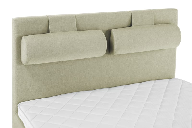 Sänkypaketti Olivia 140x200 Sileä Sängynpääty Vihreä - Vaahto Niskatyyny Suuri - Huonekalut - Sänky - Jenkkisängyt