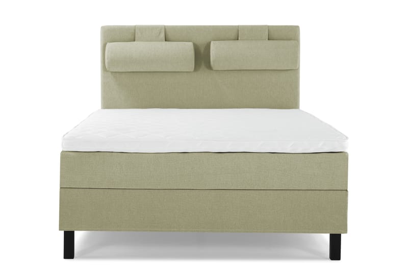 Sänkypaketti Olivia 140x200 Sileä Sängynpääty Vihreä - Vaahto Niskatyyny Suuri - Huonekalut - Sänky - Jenkkisängyt