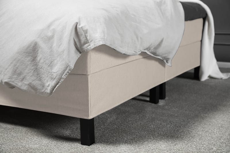 Sänkypaketti Olivia 160x200 Diamant Sängynpääty Beige - Vaahto Niskatyyny Suuri - Huonekalut - Sänky - Jenkkisängyt