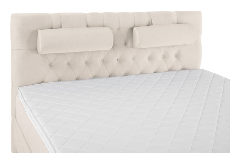 Sänkypaketti Olivia 160x200 Diamant Sängynpääty Beige - Vaahto Niskatyyny Suuri - Huonekalut - Sänky - Jenkkisängyt