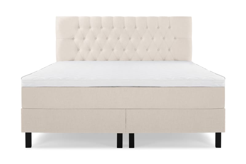 Sänkypaketti Olivia 160x200 Diamant Sängynpääty Beige - Vaahto - Huonekalut - Sänky - Jenkkisängyt