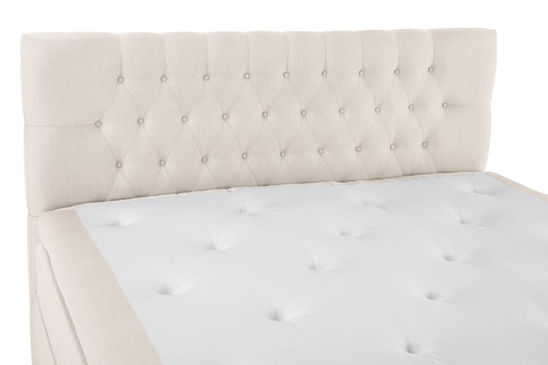 Sänkypaketti Olivia 160x200 Diamant Sängynpääty Beige - Polyeetteri - Huonekalut - Sänky - Jenkkisängyt