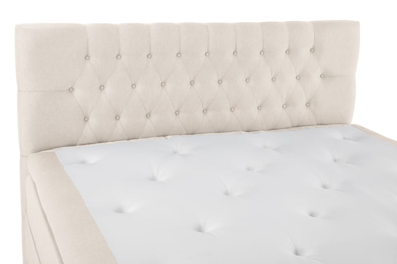 Sänkypaketti Olivia 160x200 Diamant Sängynpääty Beige - Polyeetteri - Jenkkisängyt - Sänkypaketti