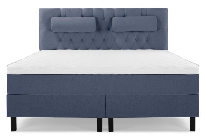 Sänkypaketti Olivia 160x200 Diamant Sängynpääty Tummansinine - Vaahto Niskatyyny Suuri - Huonekalut - Sänky - Jenkkisängyt