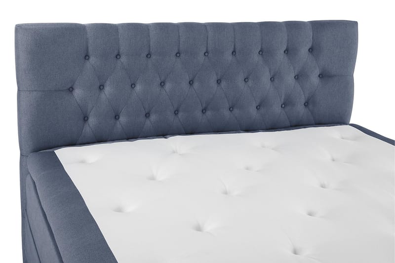 Sänkypaketti Olivia 160x200 Diamant Sängynpääty Tummansinine - Polyeetteri - Huonekalut - Sänky - Jenkkisängyt