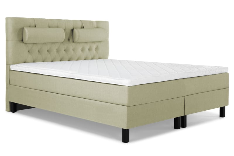 Sänkypaketti Olivia 160x200 Diamant Sängynpääty Vihreä - Vaahto Niskatyyny Suuri - Huonekalut - Sänky - Jenkkisängyt