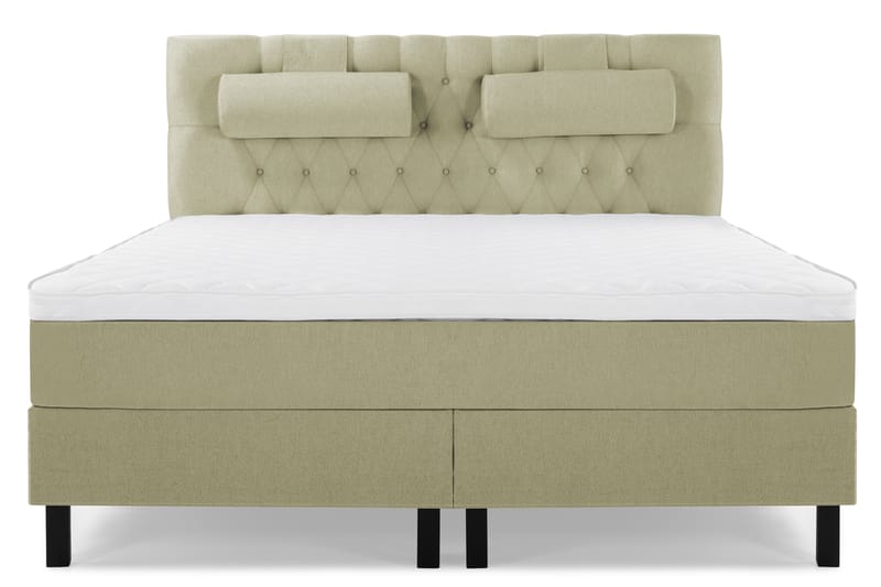 Sänkypaketti Olivia 160x200 Diamant Sängynpääty Vihreä - Vaahto Niskatyyny Suuri - Huonekalut - Sänky - Jenkkisängyt