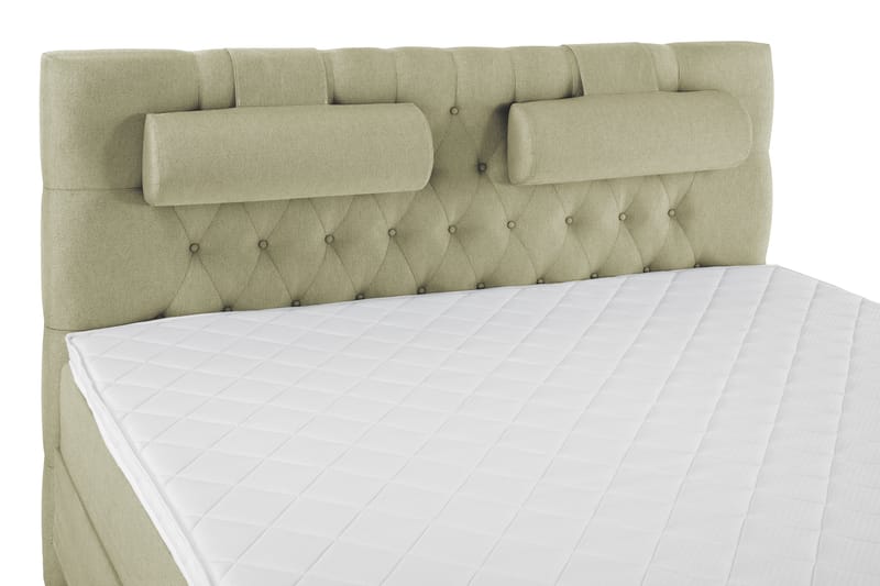 Sänkypaketti Olivia 160x200 Diamant Sängynpääty Vihreä - Vaahto Niskatyyny Suuri - Huonekalut - Sänky - Jenkkisängyt