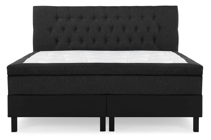 Sänkypaketti Olivia 160x200 Diamant Pääty Musta/Harmaa/PU - Lateksi - Huonekalut - Sänky - Jenkkisängyt