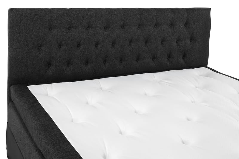 Sänkypaketti Olivia 160x200 Diamant Pääty Musta/Harmaa/PU - Memory - Huonekalut - Sänky - Jenkkisängyt