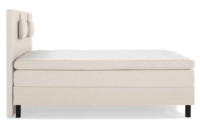 Sänkypaketti Olivia 160x200 Sileä Sängynpääty Beige - Lateksi Niskatyyny Pieni - Huonekalut - Sänky - Jenkkisängyt