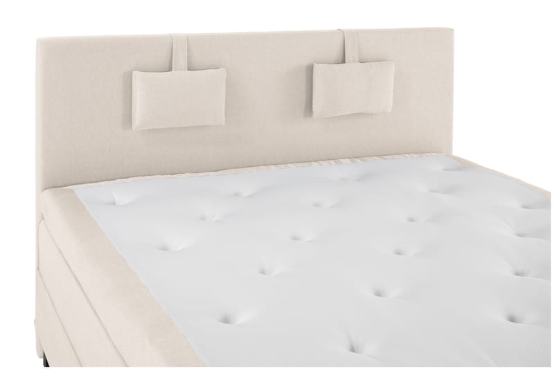 Sänkypaketti Olivia 160x200 Sileä Sängynpääty Beige - Lateksi Niskatyyny Pieni - Huonekalut - Sänky - Jenkkisängyt