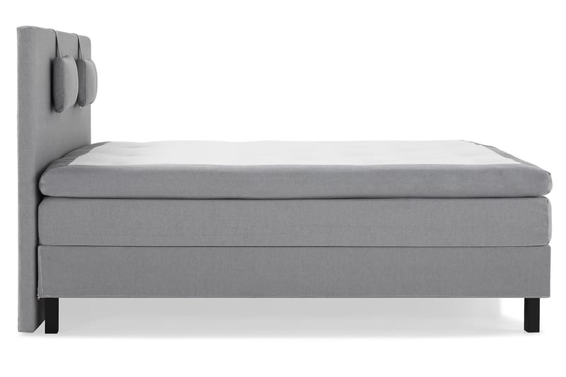 Sänkypaketti Olivia 160x200 Sileä Sängynpääty Keskiharmaa - Lateksi Niskatyyny Pieni - Huonekalut - Sänky - Jenkkisängyt