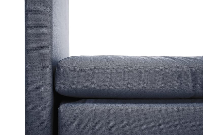Sänkypaketti Olivia 160x200 Sileä Sängynpääty Tummansininen - Polyeetteri Niskatyyny Suuri - Huonekalut - Sänky - Jenkkisängyt