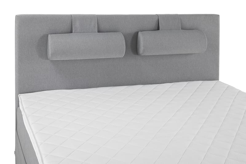 Sänkypaketti Olivia 160x200 Sileä Sängynpääty Vaaleanharmaa - Vaahto Niskatyyny Suuri - Huonekalut - Sänky - Jenkkisängyt