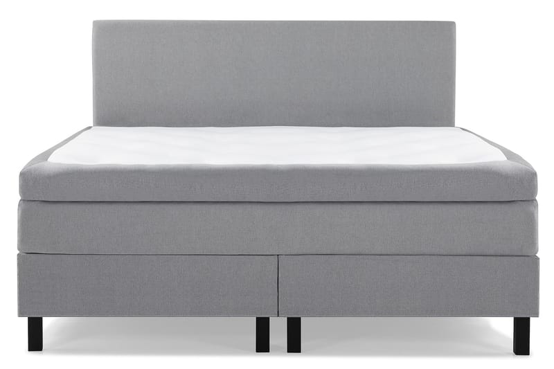 Sänkypaketti Olivia 160x200 Sileä Sängynpääty Vaaleanharmaa - Polyeetteri - Huonekalut - Sänky - Jenkkisängyt