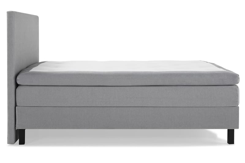 Sänkypaketti Olivia 160x200 Sileä Sängynpääty Vaaleanharmaa - Polyeetteri - Huonekalut - Sänky - Jenkkisängyt