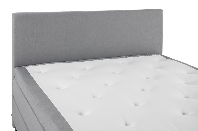Sänkypaketti Olivia 160x200 Sileä Sängynpääty Vaaleanharmaa - Polyeetteri - Huonekalut - Sänky - Jenkkisängyt