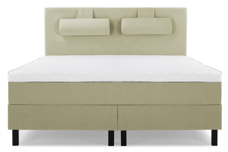 Sänkypaketti Olivia 160x200 Sileä Sängynpääty Vihreä - Vaahto Niskatyyny Suuri - Huonekalut - Sänky - Jenkkisängyt