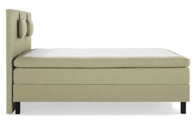 Sänkypaketti Olivia 160x200 Sileä Sängynpääty Vihreä - Polyeetteri Niskatyyny Pieni - Huonekalut - Sänky - Jenkkisängyt