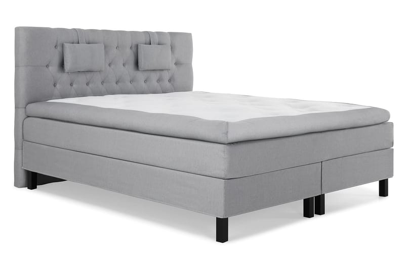 Sänkypaketti Olivia 180x200 Diamant Sängynpääty Keskiharmaa - Memory Niskatyyny Pieni - Huonekalut - Sänky - Jenkkisängyt