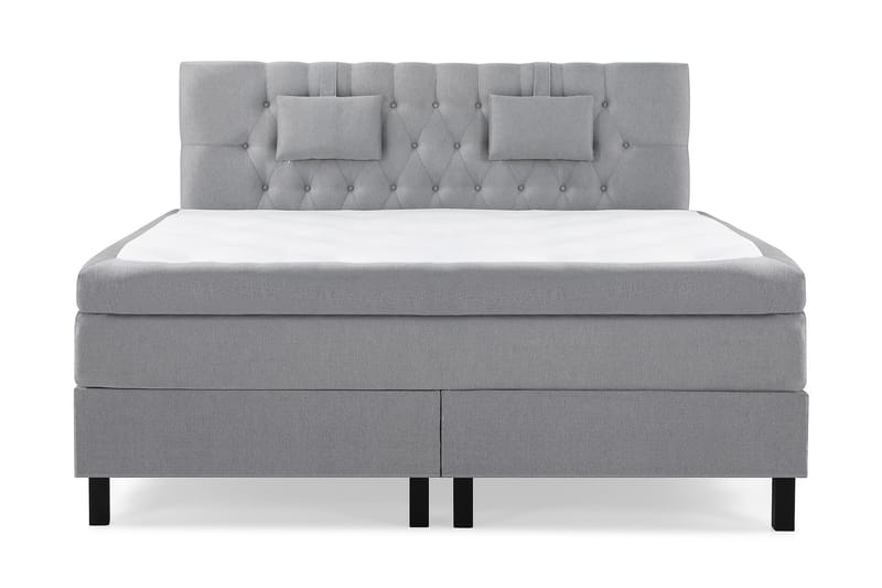 Sänkypaketti Olivia 180x200 Diamant Sängynpääty Keskiharmaa - Memory Niskatyyny Pieni - Huonekalut - Sänky - Jenkkisängyt
