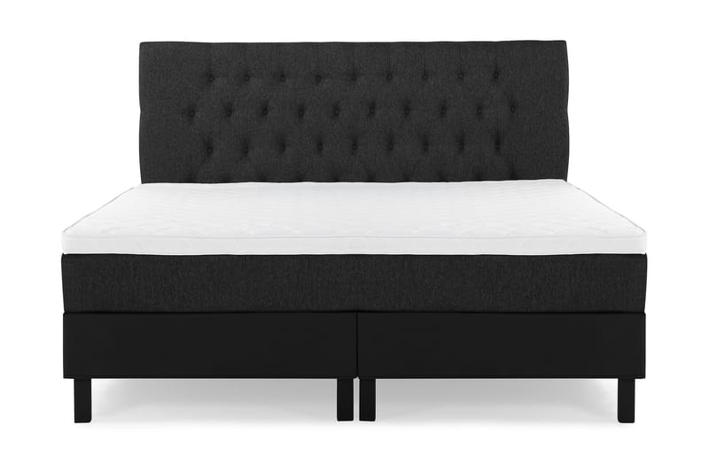 Sänkypaketti Olivia 180x200 Diamant Sängynpääty Musta/Harmaa/PU - Vaahto - Huonekalut - Sänky - Jenkkisängyt