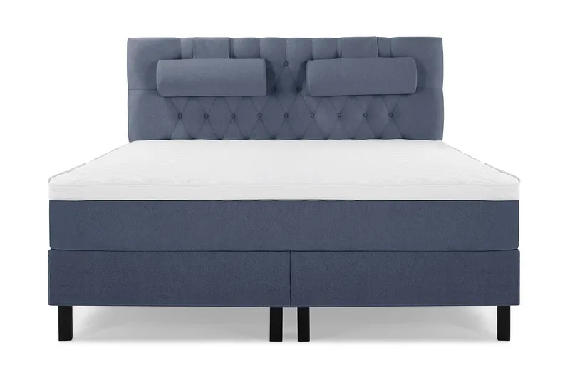 Sänkypaketti Olivia 180x200 Diamant Sängynpääty Tummansinine - Vaahto Niskatyyny Suuri - Huonekalut - Sänky - Jenkkisängyt
