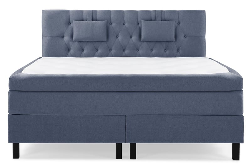 Sänkypaketti Olivia 180x200 Diamant Sängynpääty Tummansinine - Polyeetteri Niskatyyny Pieni - Huonekalut - Sänky - Jenkkisängyt