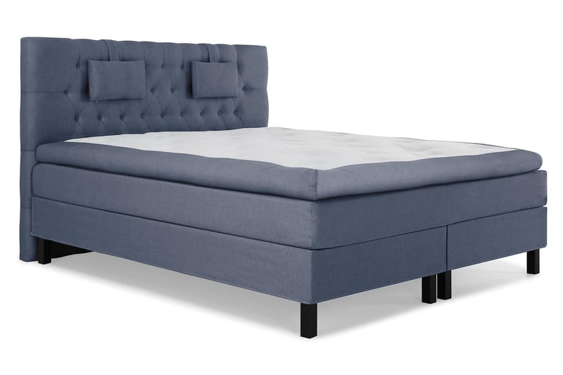 Sänkypaketti Olivia 180x200 Diamant Sängynpääty Tummansinine - Polyeetteri Niskatyyny Pieni - Huonekalut - Sänky - Jenkkisängyt