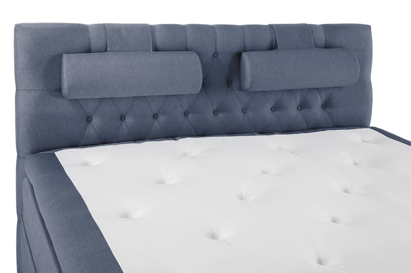 Sänkypaketti Olivia 180x200 Diamant Sängynpääty Tummansinine - Polyeetteri Niskatyyny Suuri - Huonekalut - Sänky - Jenkkisängyt