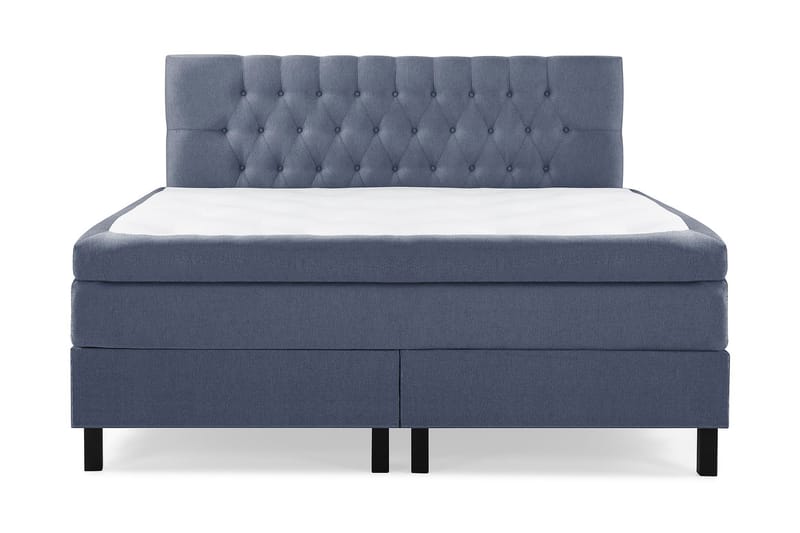 Sänkypaketti Olivia 180x200 Diamant Sängynpääty Tummansinine - Polyeetteri - Huonekalut - Sänky - Jenkkisängyt