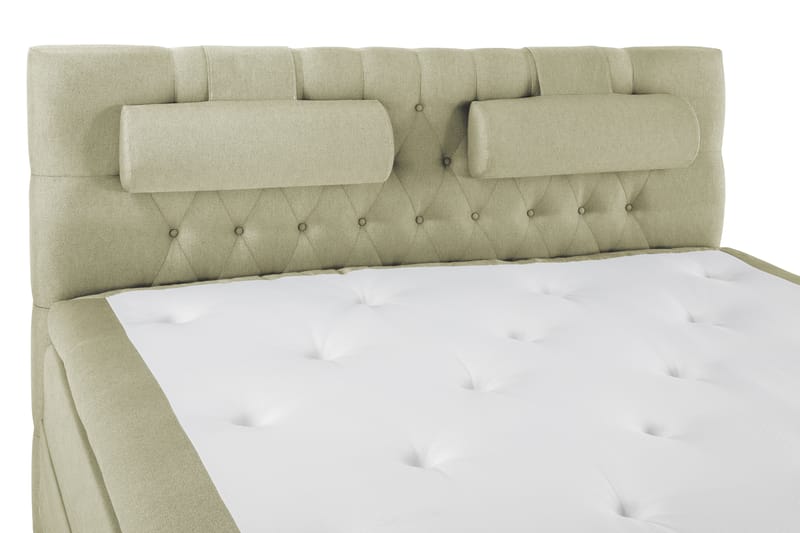 Sänkypaketti Olivia 180x200 Diamant Sängynpääty Vihreä - Polyeetteri Niskatyyny Suuri - Huonekalut - Sänky - Jenkkisängyt