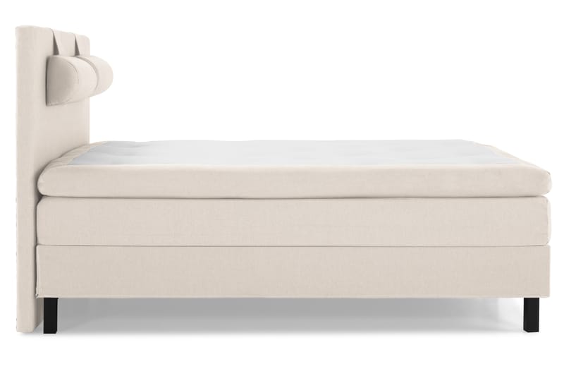 Sänkypaketti Olivia 180x200 Sileä Sängynpääty Beige - Memory Niskatyyny Suuri - Huonekalut - Sänky - Jenkkisängyt