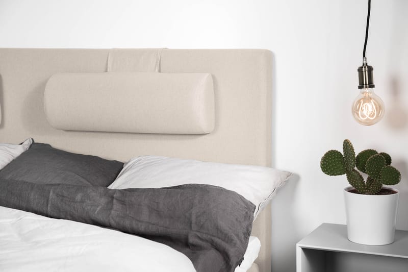 Sänkypaketti Olivia 180x200 Sileä Sängynpääty Beige - Memory - Huonekalut - Sänky - Jenkkisängyt